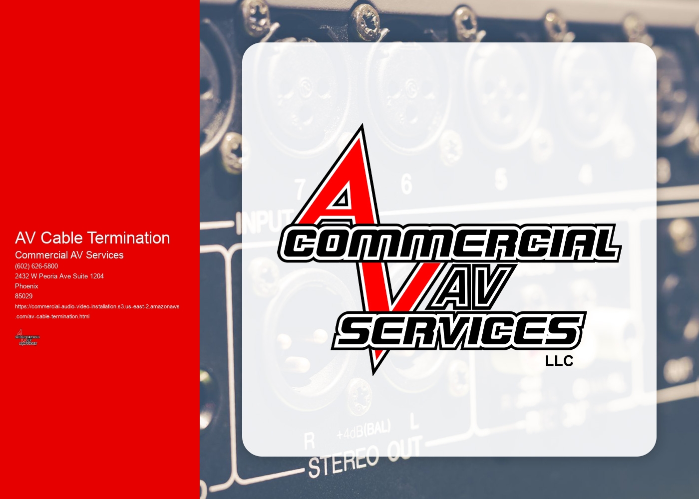 What are the advantages of using a gold-plated AV cable termination?