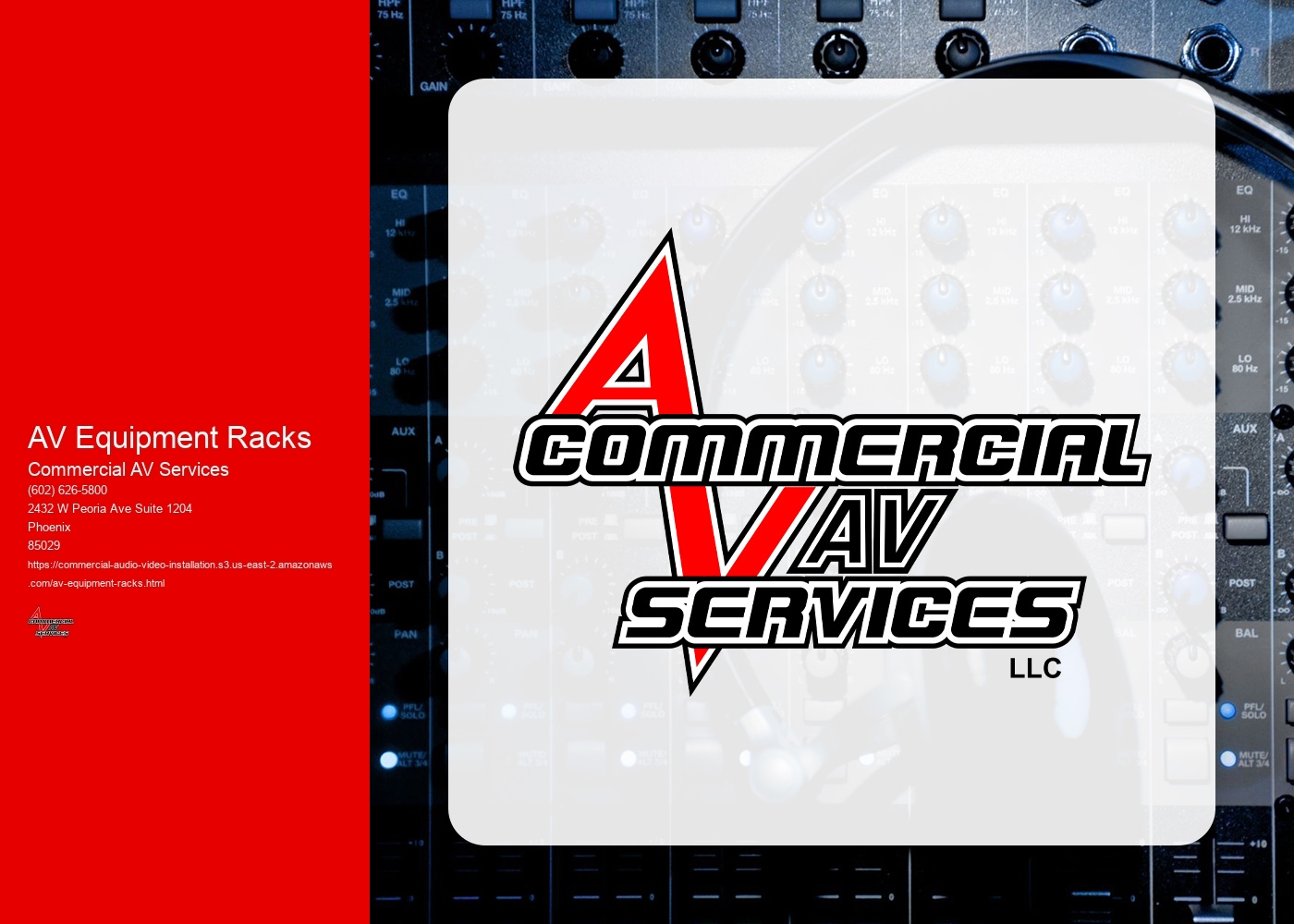 What are the key features to look for in an AV equipment rack, such as cable management and ventilation?