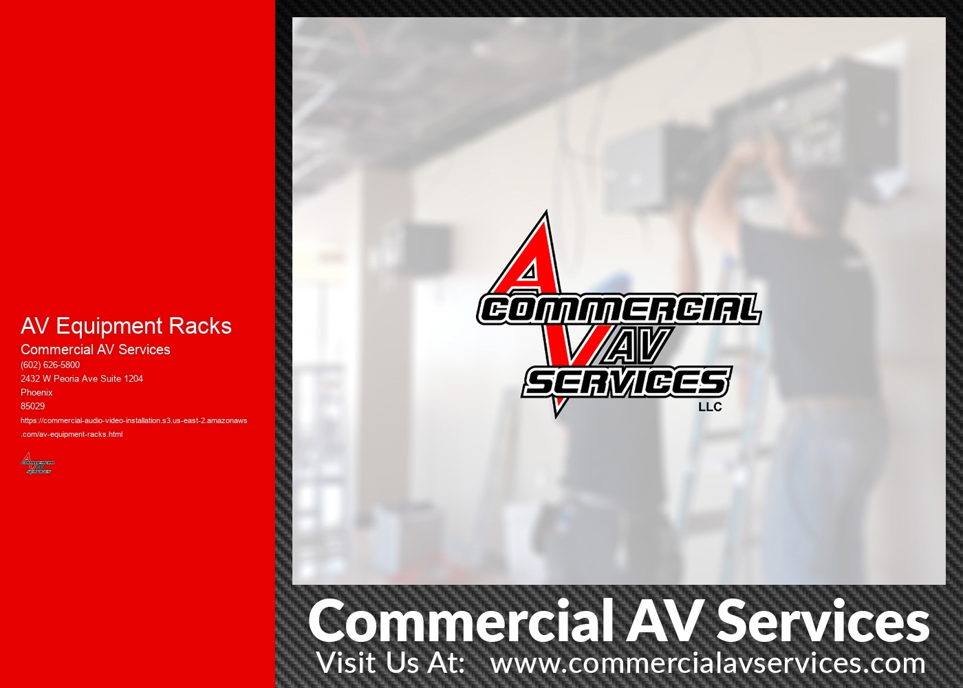 How can AV equipment racks contribute to the overall efficiency and performance of an audiovisual system?