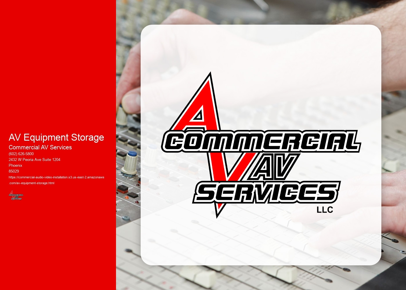 How often should AV equipment in storage be inspected and maintained?