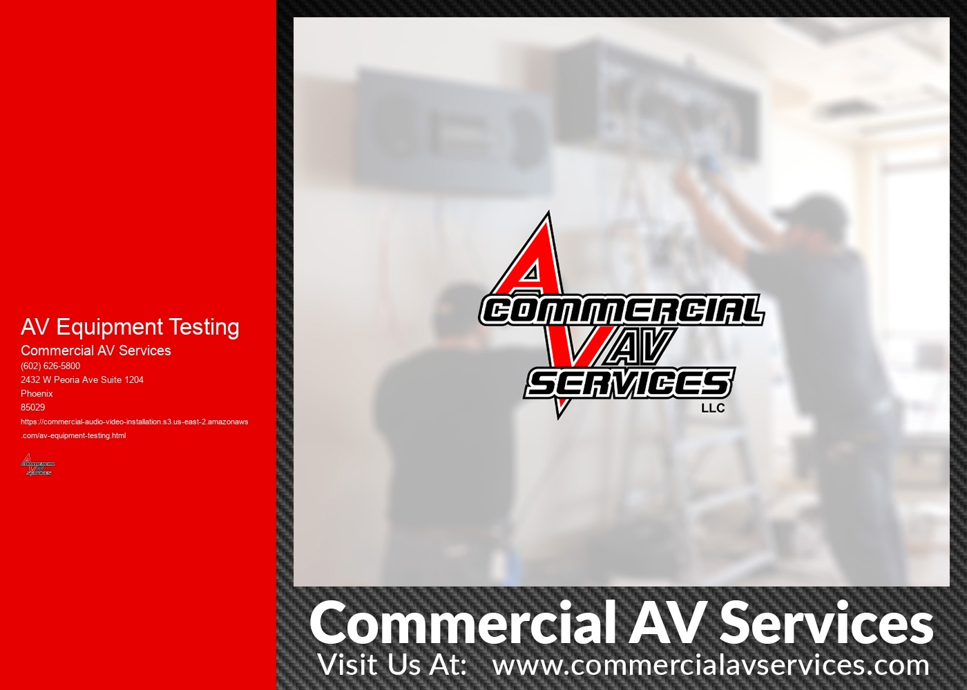 What are the indicators to look for when testing the overall performance and reliability of my AV equipment?