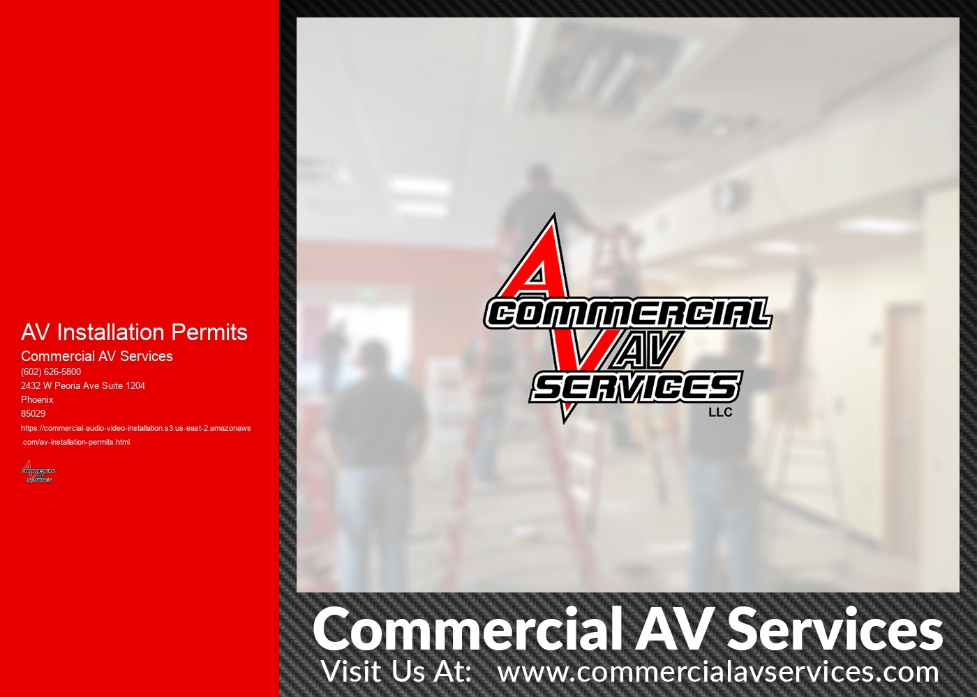 Are there any additional fees associated with obtaining AV installation permits?