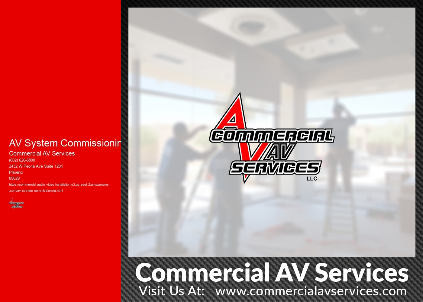 What qualifications or certifications should a professional have to perform AV system commissioning effectively?