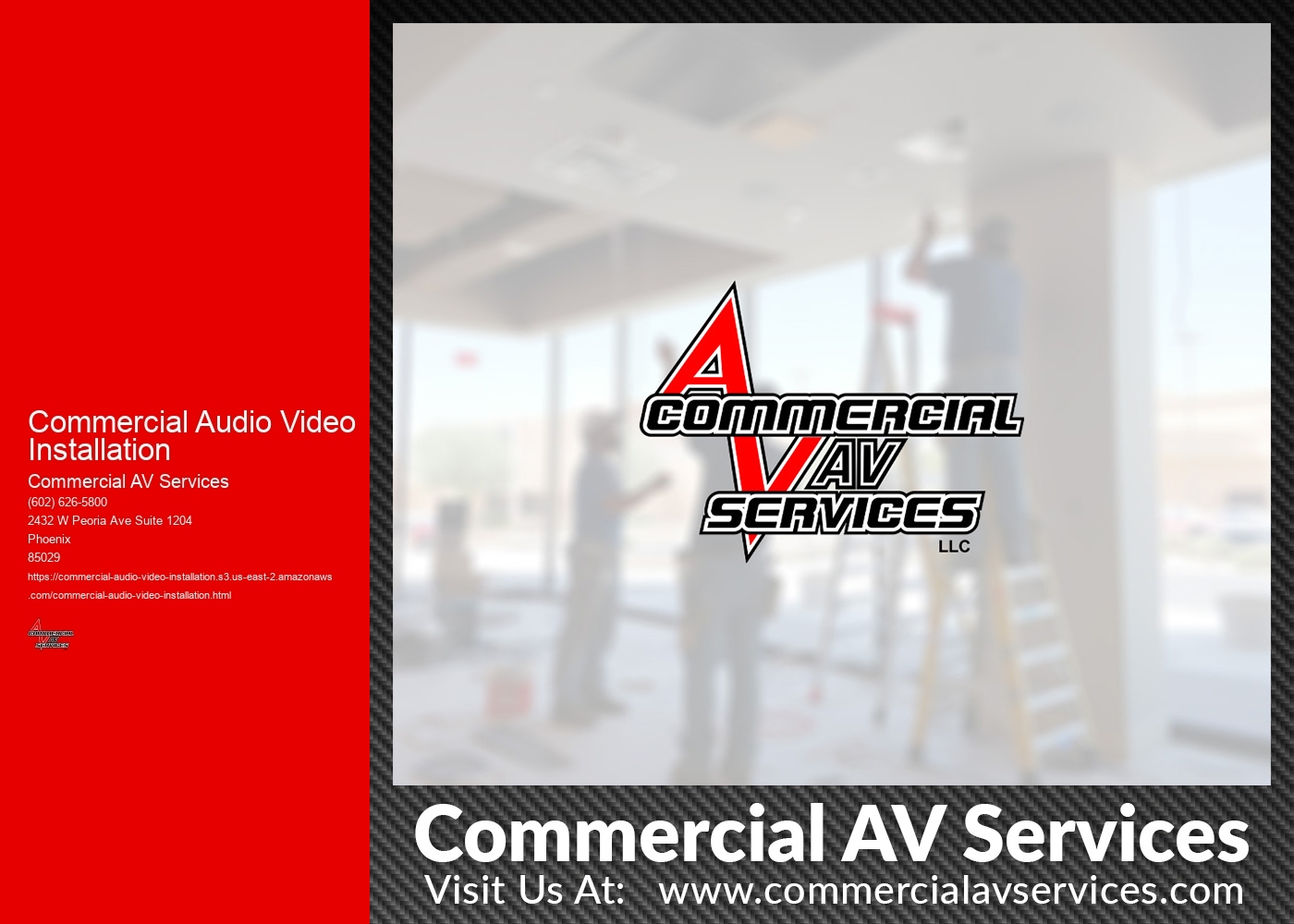 What are the best practices for maintaining and servicing commercial audio video systems to ensure optimal performance and longevity?
